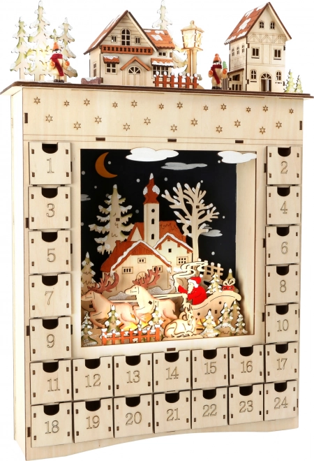 Adventskalender Wintertraum aus Holz