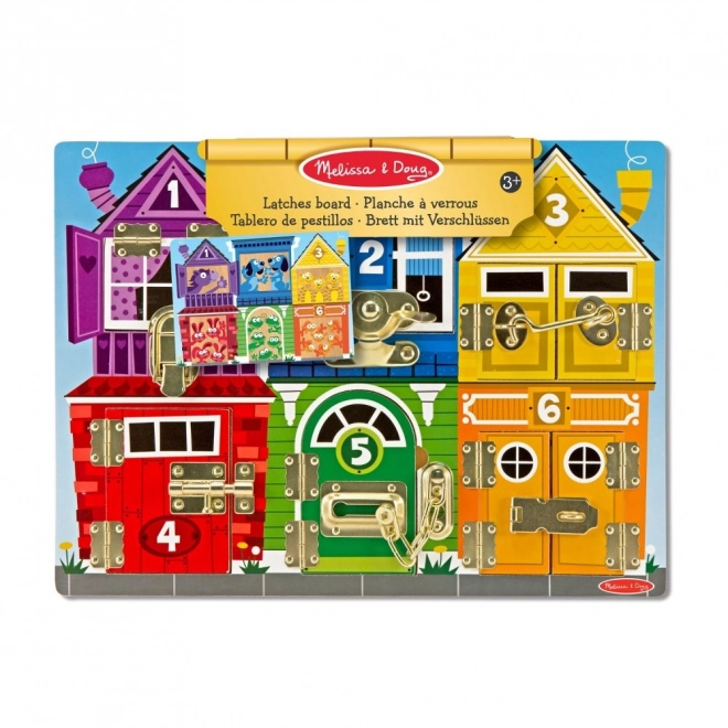 Motorikbrett Schlösser und Sicherungen MELISSA & DOUG