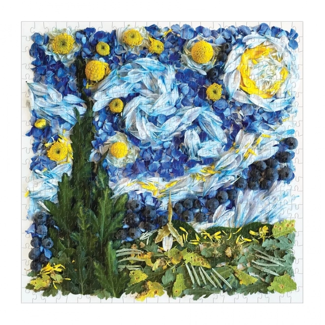 Puzzle Sternennacht aus Blütenblättern 500 Teile