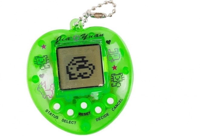 Elektronisches Haustier Tamagotchi Grün mit Kette