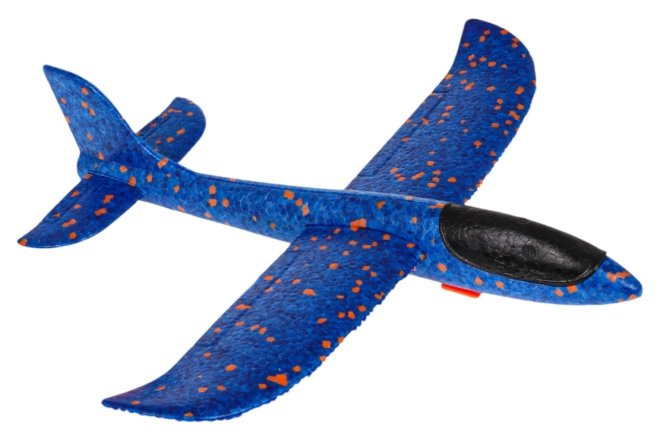 Styroporflugzeug mit Handwurfgerät Blau – blau