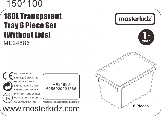 Akrylbehälter für STEM-Boards von Masterkidz, 6 Stück