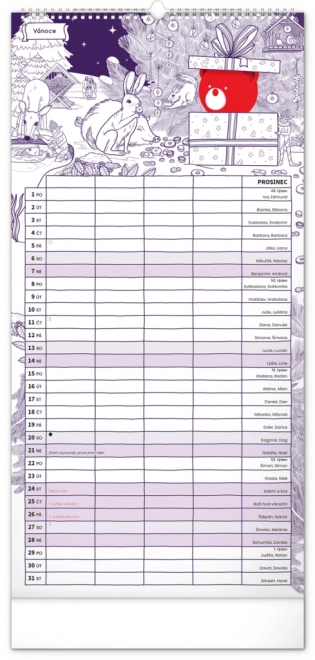 Familienplaner Kalender Teribear 2025