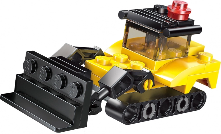 Realistischer Baustellen-Bulldozer