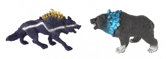 Fantastische Tierfiguren Drache & Werwolf Set