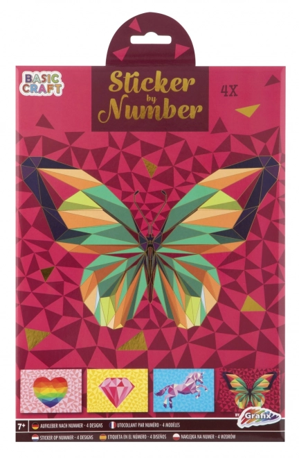 Sticker-Puzzle nach Zahlen A4
