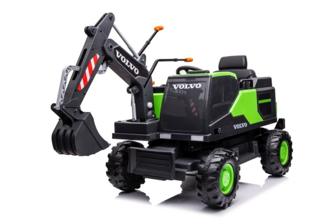 Akkubetriebener Bagger Volvo grün