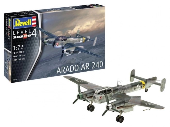 Plastikmodell Arado Ar-240 im Maßstab 1/72