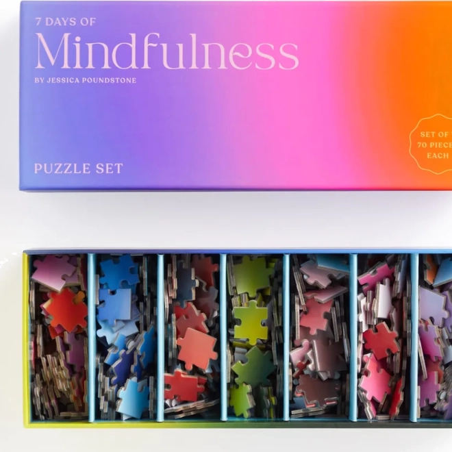 Puzzle Jessica Poundstone – 7 Tage Achtsamkeit (7 × 70 Teile) von GALISON