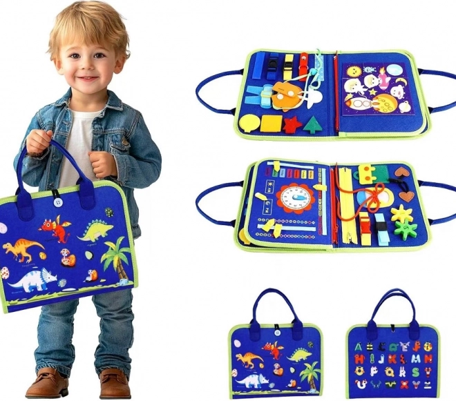 Sensorisches Busy-Buch Dinosaurier 4 – 2Kids Toys