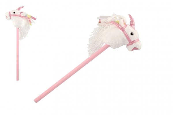 Einhorn Steckenpferd Plüsch 80 cm mit Sound