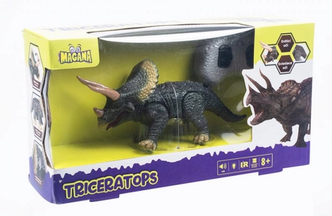 Fernbedienbares Triceratops-Spielzeug mit Licht