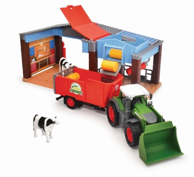 Bauernhof mit Fendt Traktor