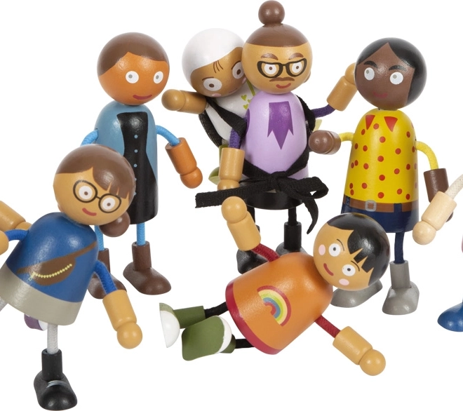 Biegsame Familienfiguren für realistisches Spiel