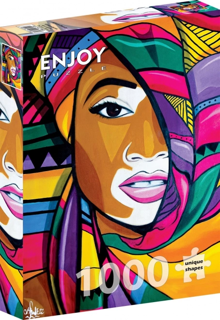 Puzzle Enjoy Afrikanische Schönheit 1000 Teile