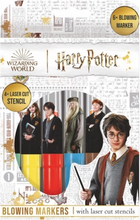 Blas-Filzstifte mit Schablonen Harry Potter, Set mit 6 Stück in einer Schachtel