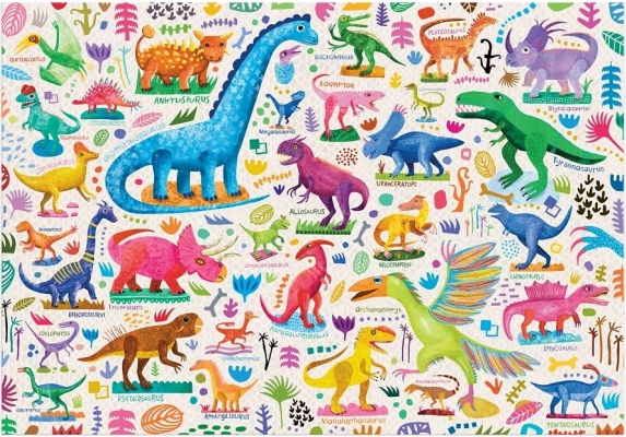 Mudpuppy Puzzle Mächtige Dinosaurier 100 Teile