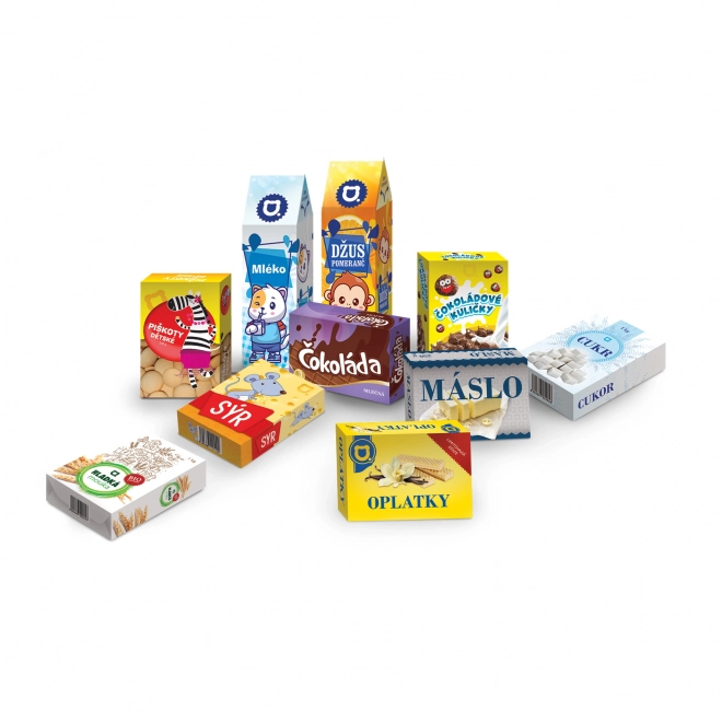Mini Einkaufswagen mit Zubehör und Lernen