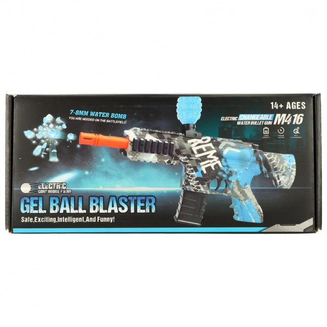 Blauer wasserperlen gel blaster mit usb-aufladung