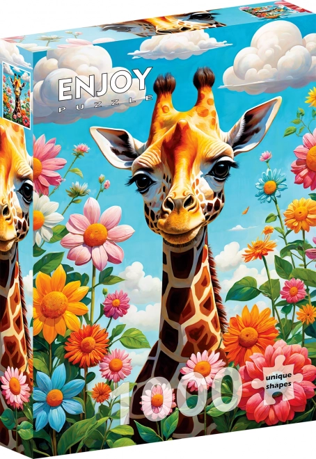 Niedliches Puzzle Giraffe 1000 Teile