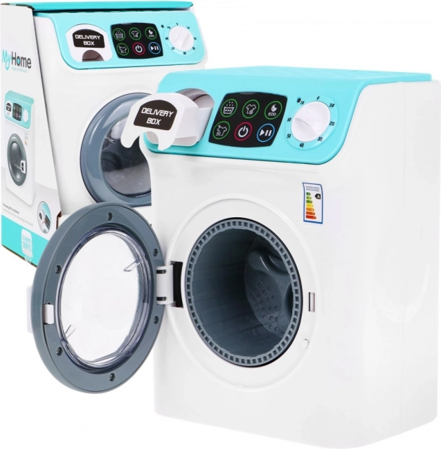 Kinder Waschmaschine mit Batteriebetrieb und Geräuschen