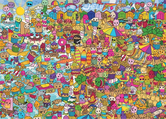Puzzle Süßer Urlaub 1000 Teile GIBSONS