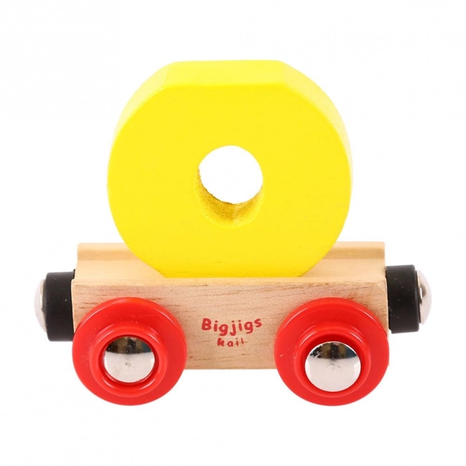 Bigjigs Rail Holzwagon Spielzeugbuchstabe O