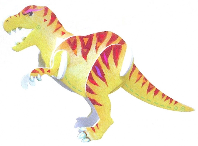 3D-Puzzle Tyrannosaurus Rex mit Farben