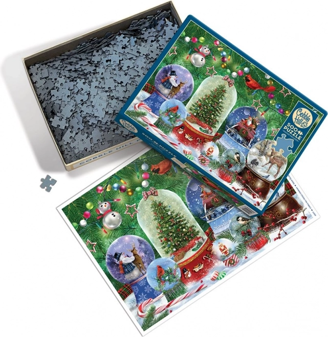 Cobble Hill Puzzle Schneekugeln 500 Teile