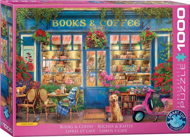 Eurographics Puzzle Bücher und Kaffee 1000 Teile