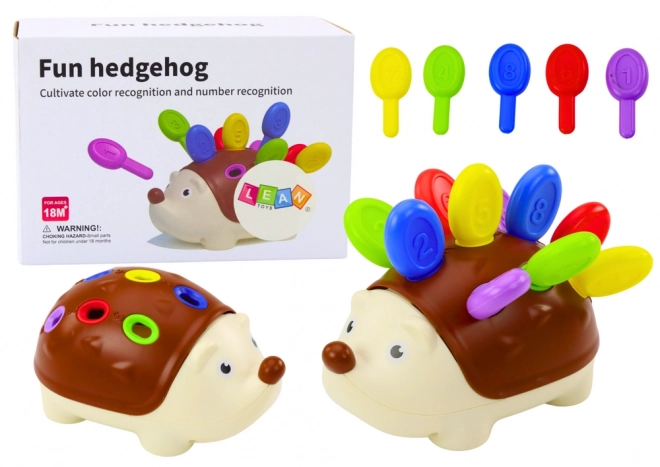 Sensory Igel für Babys - Bunte Stäbchen Zahlen