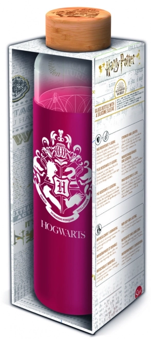 Glasflasche mit Silikonhülle Harry Potter