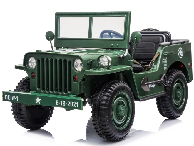 Militärisches Geländewagen mit Fernsteuerung – Hellgrün