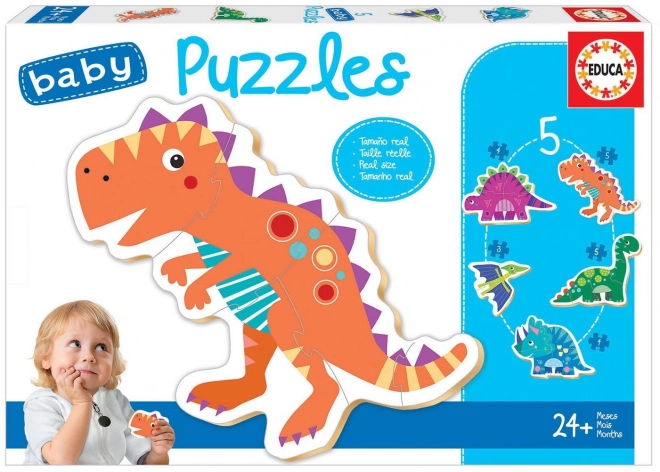 Baby Puzzle Dinosaurier 5in1 von EDUCA