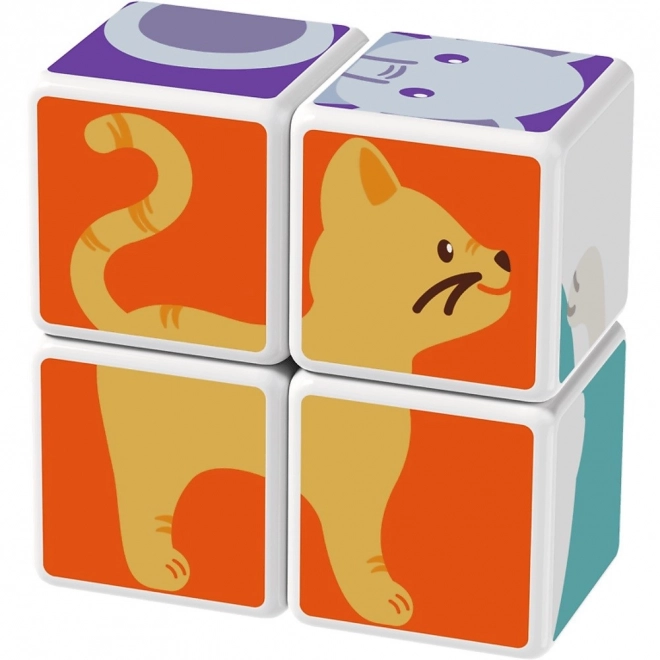 Magnetische Bausteine Magicube Lustige Tiere