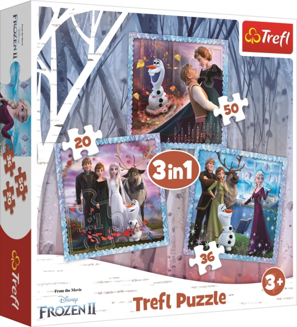 Trefl Puzzle Die Eiskönigin 2: Magische Geschichte 3-in-1