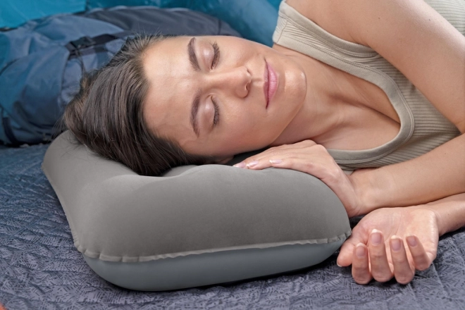 Aufblasbares Velour-Kissen Grau Bestway