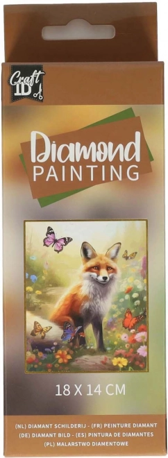 Diamantmalerei Fuchs 14x18 cm