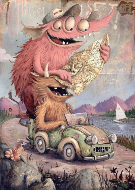 Puzzle Zozoville: Abenteuer 2000 Teile