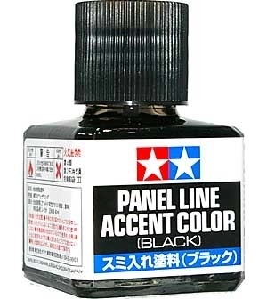Schwarze Akzentfarbe für Panel