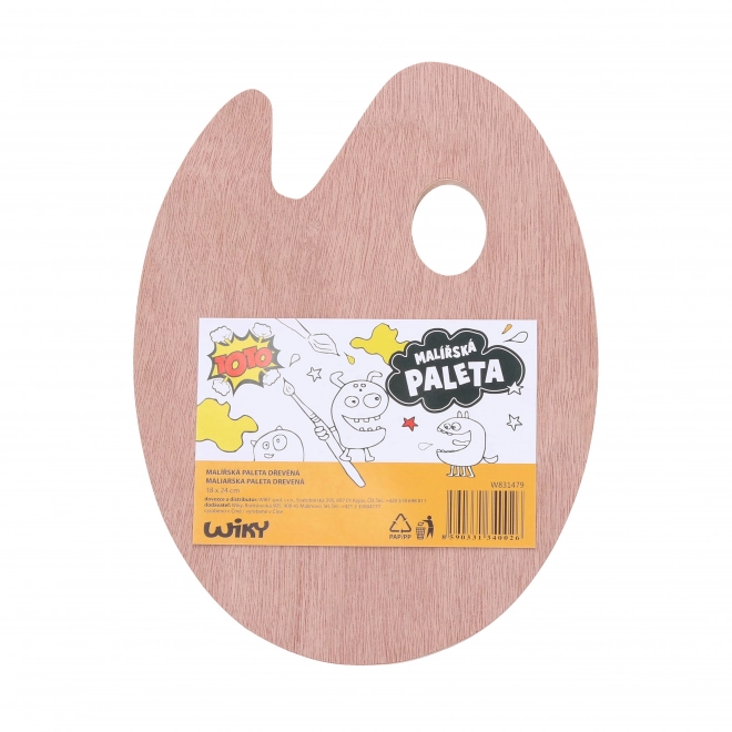 Künstlerpalette aus Holz