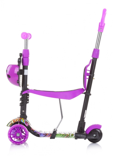 Chipolino Kinderroller Kiddy Evo 3-in-1 Ocean – Lila Graffiti