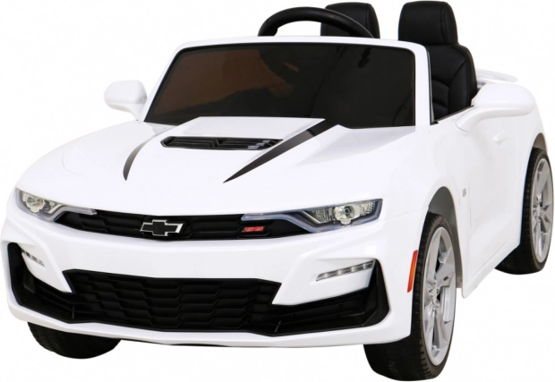 Elektrisches Kinderauto Chevrolet Camaro 2SS mit Fernbedienung – Weiß