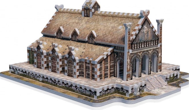 3D-Puzzle Goldene Halle von Edoras aus Der Herr der Ringe 445 Teile
