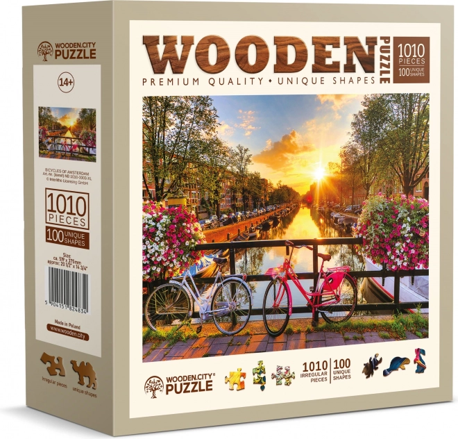 Holz-Puzzle Amsterdamer Räder 1010 Teile