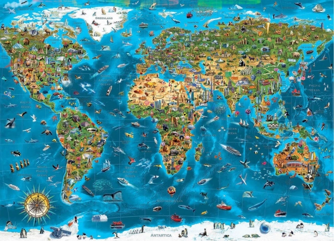 Educa Puzzle Wunder der Welt 12000 Teile