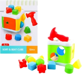 Hammerbank und Formen-Steckspiel 2-in-1 für Kinder