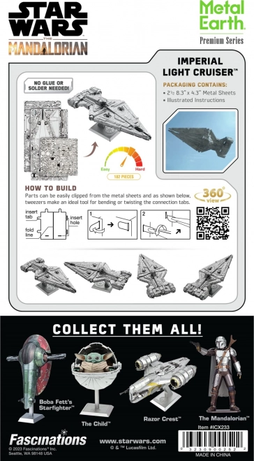 Metal Earth 3D Puzzle Premium Serie: Star Wars Imperialer Leichtkreuzer