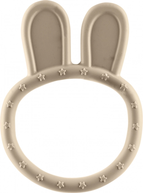 Silikon-Beißring Rabbit, Sand Beige