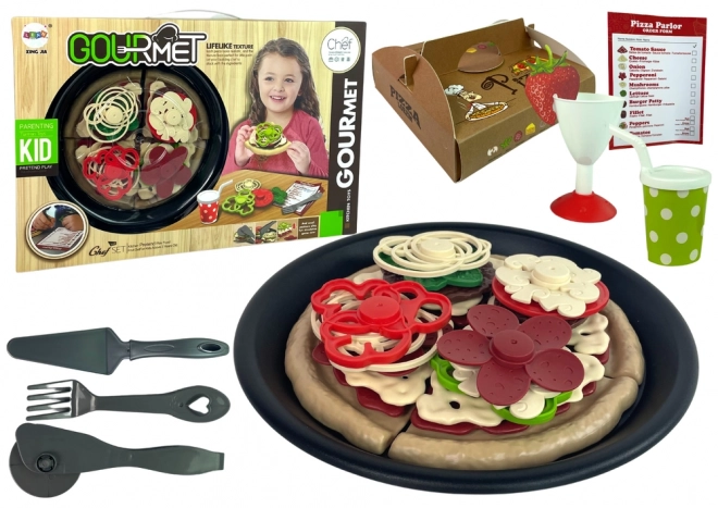 Kinder Pizza Spielset mit Zubehör